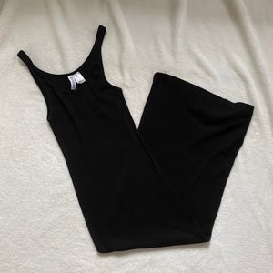 Black Stretch Knit Midi Dress; H&M XXS